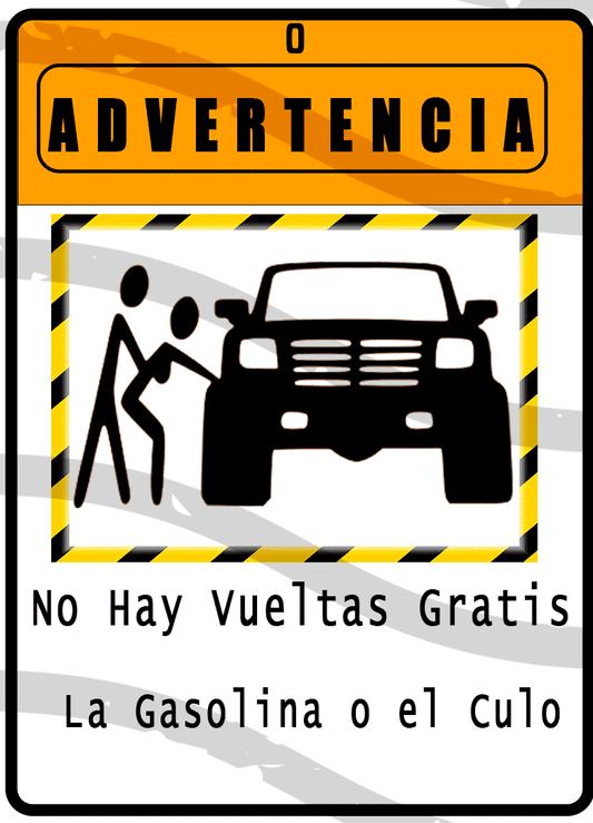colgantes para coche advertencia 556