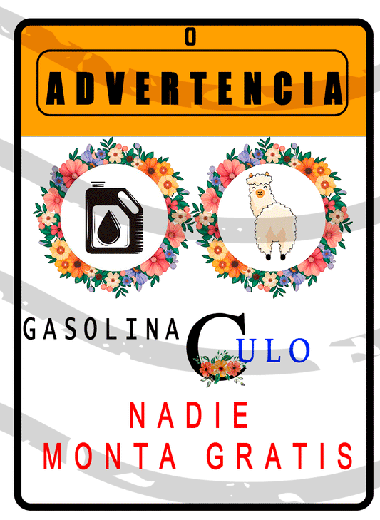 colgantes para coche advertencia 555