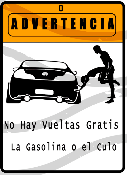colgantes para coche advertencia 663